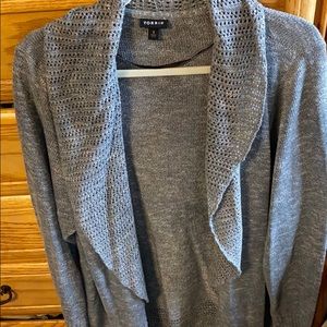 Torrid grey cardigan sweater size3